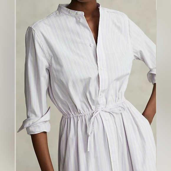 NWT Polo Ralph Lauren Pleated-Hem Drawstring Dress - Picture 2 of 8